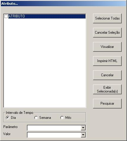 Figura 1 - Janela para sele��o de atributos